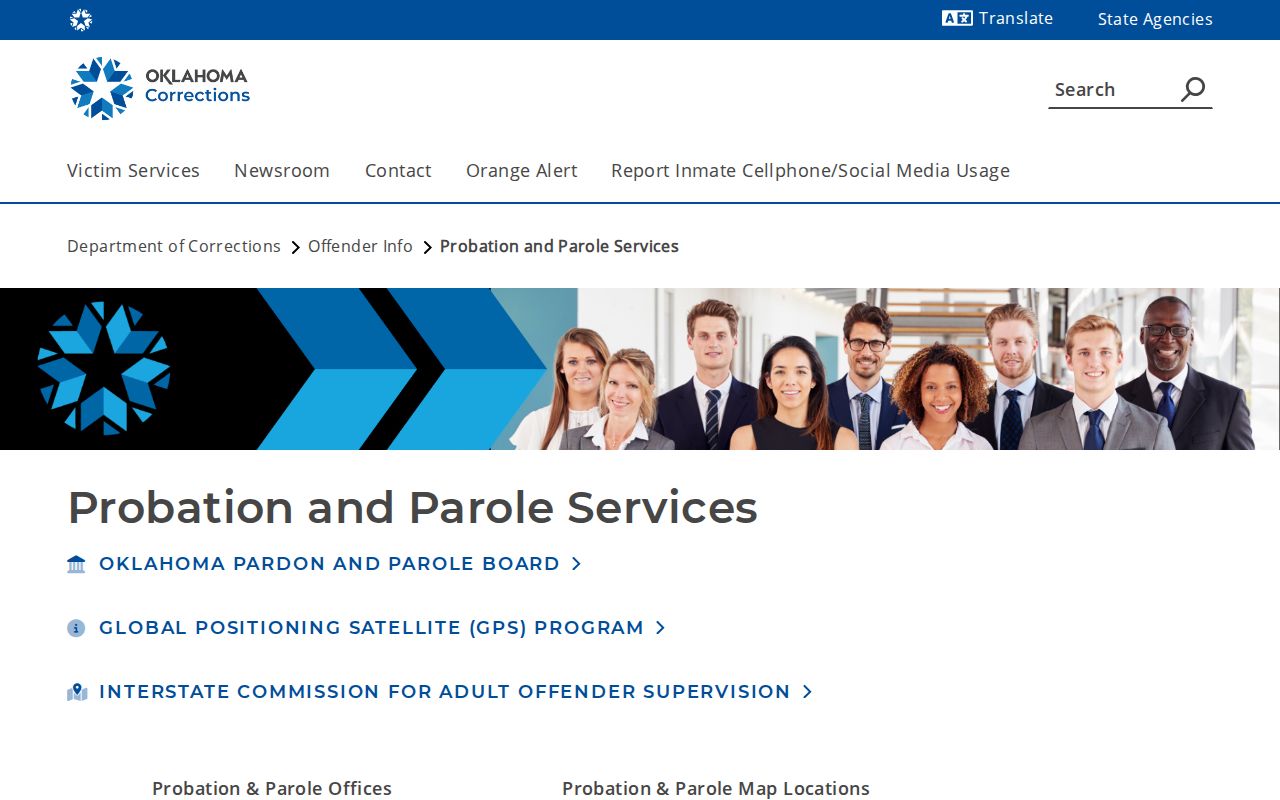 Marshall County parole and probation office directory and supervision records